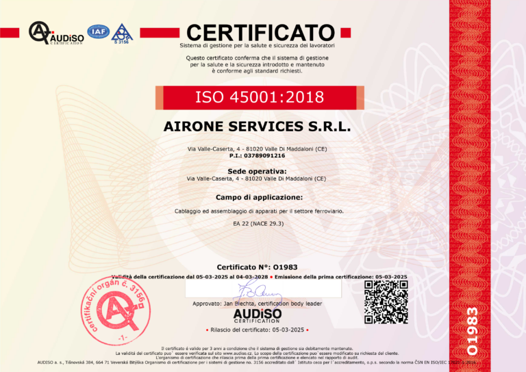 AIRONE SERVICES ISO 45001-2018